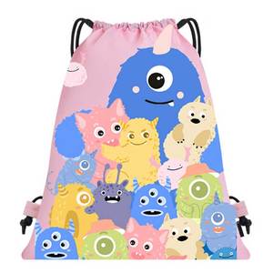 กระเป๋าเชือกผูกแบบกำหนดเอง 210D พิมพ์ลายแบบ Sublimation กระเป๋าเชือกผูกแบบ Unisex - Product Image 1