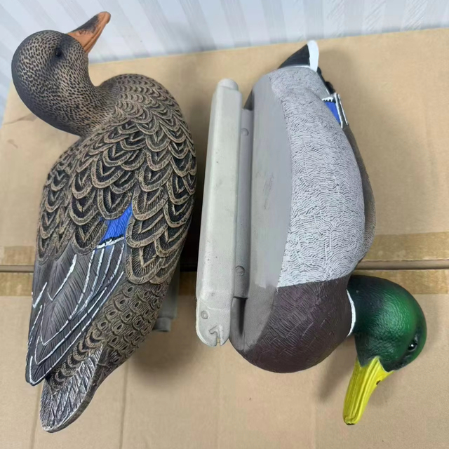 HDPE & EVA Mallard Duck Decoy Plastic Foldable Custom Paint UV-Resistant Floats Naturally Realistic Motion Simulation All-Season