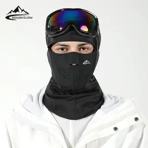 GOLOVEJOY DTJ32 traspirante antivento sport all'aria aperta Logo personalizzato cappelli maschera da sci calda all'aperto Snowboard pile passamontagna cappuccio