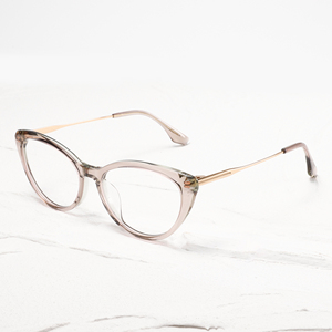Cat Eye Full Rim <b>Eyeglasses</b> Solid Transparent Anti-Uv Unisex Adults Vision Correction <b>Frames</b> - Product Image 4