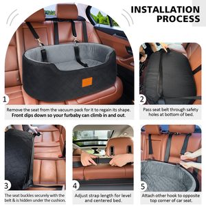 Fabrikant Hond Autostoel Odm Voor Middelgrote Honden, Huisdier Stoelverhoger Voor Auto 'S Suvs En Vrachtwagens, Reizen Hondenbed Met Veiligheidsriem - Product Image 5