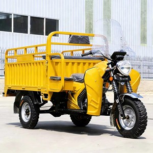 Tricycle électrique de transport 48V 501-800W à carrosserie ouverte, capacité de charge 300-400kg, jaune, trois roues - Product Image 6