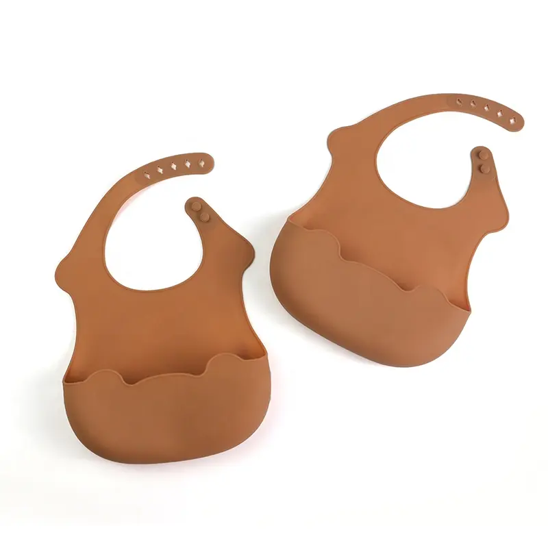 Bavoir en silicone Offre Spéciale écologique et non toxique Bavoirs pour bébé à impression personnalisée et étanche en silicone