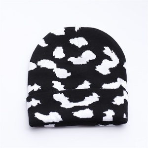 2025 nuevo Popular invierno tejido niño Beanie sombreros bordado sombrero de punto Y2k acrílico Hip Hop patrón sombrero gorras - Product Image 4