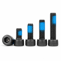 Vis à tête cylindrique à six pans creux en acier allié DIN 912 Grade 12.9 avec adhésif fileté bleu pré-appliqué pour supports de machines