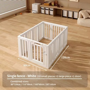 10 + 2 80*120*60cm box per cani per interni e facili da montare, penna trasparente per cuccioli di gatto, facile da pulire, recinzione in plastica per cani - Product Image 2