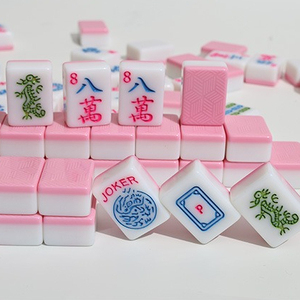 Grosir 2-lapis 166pcs Ubin Mahjong Amerika dengan Pola Tradisional Bahan Melamin Ubin Mahjong MJ-052 - Product Image 4