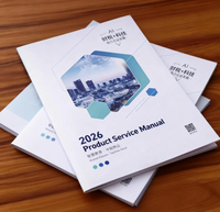 Impression professionnelle personnalisée en couleur pleine page A4 pour brochure promotionnelle en carton