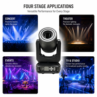 Projecteur LED Beam Spot 150W à tête mobile pour scène, contrôle DMX512, éclairage pour événements et clubs