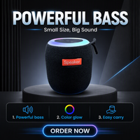 Haut-parleur sans fil 5.0 à prix abordable, vente chaude, directement de l'usine, avec lumière nocturne RVB colorée, subwoofer compact pour l'extérieur