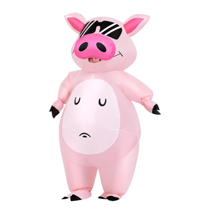 Disfraz de Cerdo Inflable Hecho a Medida de Fábrica, Disfraz de Halloween, Disfraz de Cerdo Rosa para Adultos - Product Image 4