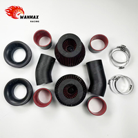 Wanmax High Flow Aluminum Boost Pipes Cold Air Filter Intake System Kit Pipe Fit for BMW M5 F90