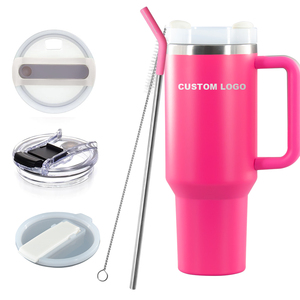 Hot bán khắc laser logoacero inoxidable rò rỉ bằng chứng đôi tường cách điện 40oz Tumbler với xử lý cho du lịch ngoài trời - Product Image 4