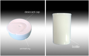 زجاجة بلاستيكية صغيرة اختبار قرص زجاجة عدة اختبار وراثي مع غطاء مجفف - Product Image 5