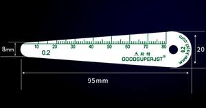 20 להבי פלסטיק מוחש מד 0.1-2.0mm פלסטיק עובי מד - Product Image 6