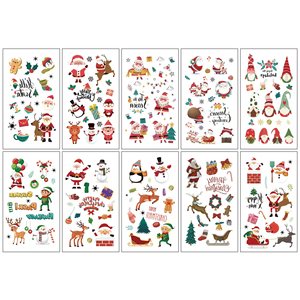 Nuovi Adesivi <span class=keywords><strong>Tatuaggio</strong></span> Natalizi per Bambini con Cartoni Animati, Simpatici Babbo Natale, Pupazzo di Neve, <span class=keywords><strong>Albero</strong></span> di Natale, Tatuaggi a Trasferimento d'Acqua - Product Image 6