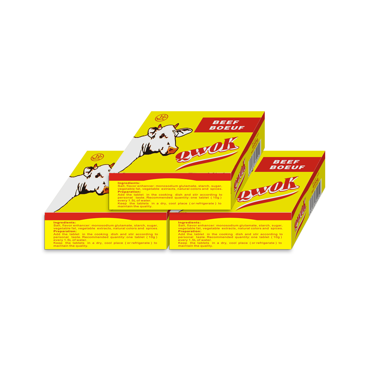 Серия qwok, халяльная говядина, мгновенный твердый суп