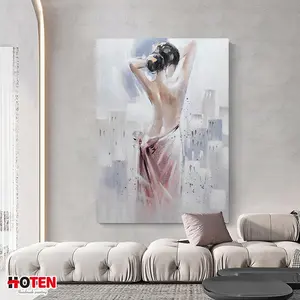 Belle Art Moderne Fait À La Main Sexy Fille Nude Peintures Haute Qualité Huile Peint À La Main <span class=keywords><strong>Portrait</strong></span> <span class=keywords><strong>Toile</strong></span> - Product Image 1