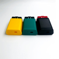 OBD2-Adapterstecker 90 Grad Gebogen Männlich Vernickelt Schweißbar mit Mehrfarbigem Diagnosegehäuse
