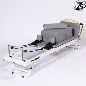 Cama de Pilates Plegable Zeus Shield, Máquina Reformer con Tabla de Salto, Aleación de Aluminio, Multifuncional, para Uso Doméstico, <span class=keywords><strong>Principiantes</strong></span> e Intermedios - Product Image 1