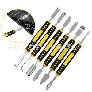 6-Piece Metal Double-Headed Pry <b>Bar</b> Set With Anti-Slip Grip For Disassembling And Repairing - Product Image 5