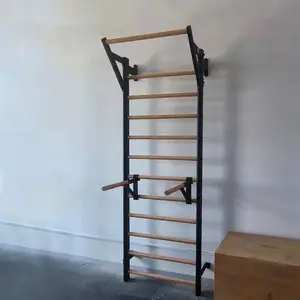 Uso domestico logo personalizzato allenamento durevole esercizio ginnastica bar svedese scala parete in acciaio