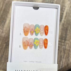 <span class=keywords><strong>Uñas</strong></span> Postizas Acrílicas 3D Talladas a Mano con Diseño de Dopamina, de Alta Calidad, Venta al Por Mayor - Product Image 1