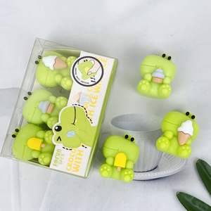 Lindo Borrador de Dinosaurio en Forma de Helado 3D, Sin Ensamblar, Tridimensional, 3 Piezas - Product Image 4