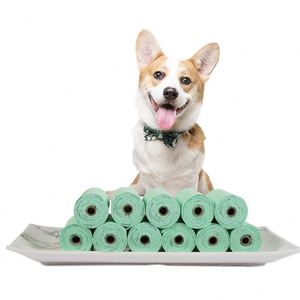 Bolsas Biodegradables y Ecológicas para Excremento de Perro con Diseño de Dibujos Animados, con Dispensador y Asas, Rollos de Fácil Apertura para Desechos de Mascotas - Product Image 1