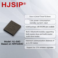 Módulo Inalámbrico ZigBee HJSIP HJ-840 NRF52840 para Malla Serial, BLE 5.4, 6.2x7x0.9mm