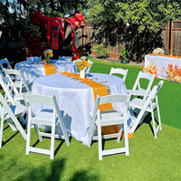 Chaise de salle à manger en résine blanche, empilable, pliable, légère, portable, confortable, pour événements, location, vente en gros, idéale pour les fêtes de jardin