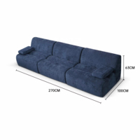 Ensemble canapé deux places moderne de luxe fabriqué en usine personnalisé éponge comprimée sous vide modulaire sectionnel confort supérieur pour le salon