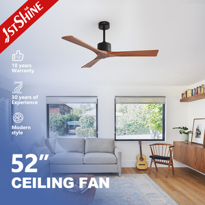 Ventilateur <span class=keywords><strong>de</strong></span> plafond en <span class=keywords><strong>bois</strong></span> 1stshine <span class=keywords><strong>de</strong></span> 52 pouces, moteur DC, 3 pales en <span class=keywords><strong>bois</strong></span> véritable, économie d'énergie, télécommande, maison, bureau, ETL CE - Product Image 2