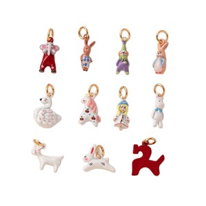 YIMEIL & Mignon Pendentif en Acier Inoxydable Peint, Motif Contes de Fées, Clown, Animal, Plaqué Or 18K, Accessoires de Bijoux DIY, Vente en Gros - Product Image 5
