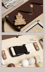 Attività per bambini supporti didattici <span class=keywords><strong>Montessori</strong></span> Baby Busyboard educazione precoce abilità <span class=keywords><strong>di</strong></span> apprendimento parti del giocattolo bordo impegnato per il bambino - Product Image 5