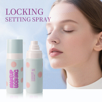 Spray fixateur de maquillage hydratant à base de plantes avec logo personnalisé, longue tenue, blanchissant, mat, contrôle du sébum, brume translucide