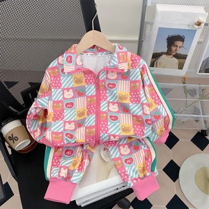 Completo <span class=keywords><strong>Abbigliamento</strong></span> Estivo Vintage 2026 per Bambine, Nuovo Set in Tessuto Spun con Motivo Tinta Unita per Bambini - Product Image 4