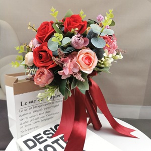 Bouquets de fleurs artificielles 2026 pour demoiselles d'honneur, bouquets de mariage pour la <span class=keywords><strong>mariée</strong></span>, cadeau pour les professeurs de mariage - Product Image 4