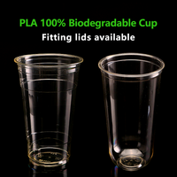 Meilleures ventes de tasses jetables en plastique transparent Pla Tasse à café glacé