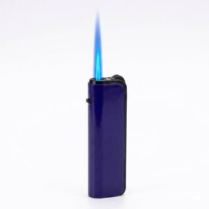 Briquet à gaz à flamme jet mince en métal coupe-vent pour fumer, activités de plein air, camping, barbecue, cigarettes, personnalisation OEM - Product Image 1