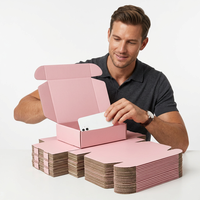 Boîte d'emballage en carton ondulé kraft écologique avec logo personnalisé, jetable, pour l'expédition de chaussures, chaussettes, gâteaux, bijoux, chocolats