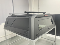 Couverture de benne de camionnette 4x4 en aluminium durable, coque de camping universelle avec feu stop intégré, fenêtre latérale coulissante, personnalisable
