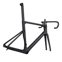 Cadre de vélo de route en fibre de carbone ICAN, passages de câbles internes, pour freins à disque, dimensions 46/49/52/54/56/58cm