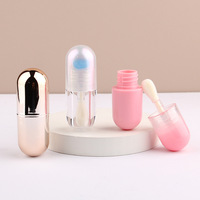 En stock 5ml Mini capsule transparente ronde Tube de brillant à lèvres Tube vide pour huile à lèvres cosmétiques vente en gros de crèmes pour les yeux bouteille d'emballage