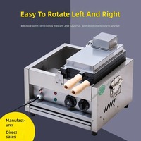 Nouvelle machine à gaufres Taiyaki en acier inoxydable électrique commerciale, 6 pièces, contrôle tactile, minuterie, facile à utiliser, antiadhésive, 50-300/122-572