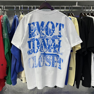Nuova <span class=keywords><strong>Serie</strong></span> di T-Shirt Unisex Hip Hop in Cotone 100% Pesante, Stile Streetwear Vintage con Lavaggio Sbiancato e Motivo 3D Ecologico - Product Image 4