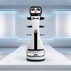 <span class=keywords><strong>Robot</strong></span> de service Alpha Panda pour restaurant, similaire au <span class=keywords><strong>robot</strong></span> d'usine <span class=keywords><strong>Pudu</strong></span> Bella Pro, le <span class=keywords><strong>robot</strong></span> le plus rentable du marché - Product Image 1