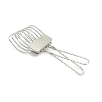 Pinces à découper en acier inoxydable pour rôti de bœuf, pinces à découper la viande, support pour oignons et tomates pour trancher les légumes, les fruits, le camping
