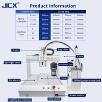 Mesin Dispensing Silikon 2600ml Terkontrol PLC, Mesin Dispenser Lem Cair Otomatis Robot CNC 3-Axis