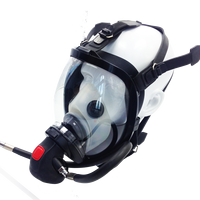 Noonesafety SCBA Masque intégral résistant au feu Accessoire de lutte contre les incendies non allergique en silicone pur pour la sécurité des pompiers